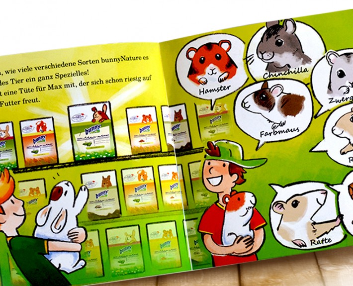 bunny nature booklet, entwickelt von der Markenagentur Menori Design aus Hamburg und Newyork